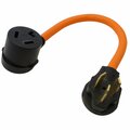Ac Works 1.5FT 10-50P 50A 3-Prong Plug to 10-30R 3-Prong Dryer Outlet S10501030-018